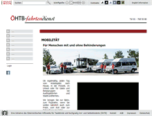Tablet Screenshot of oehtb-fahrtendienst.at